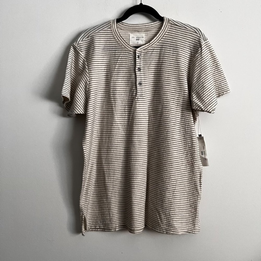 Sol Angeles Henley stripe T-Shirt